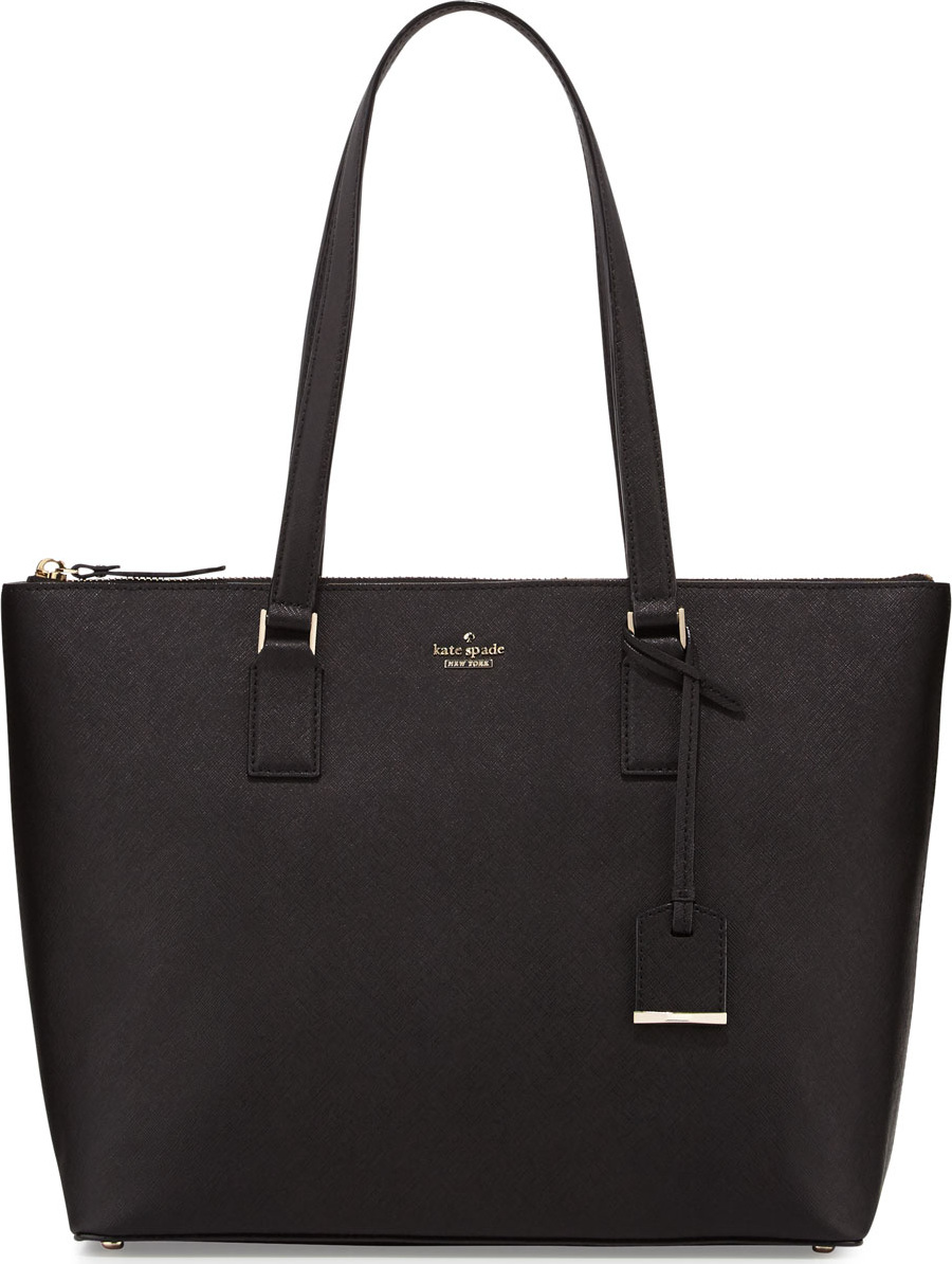 Kate Spade New York cameron street lucie leather tote bag, black