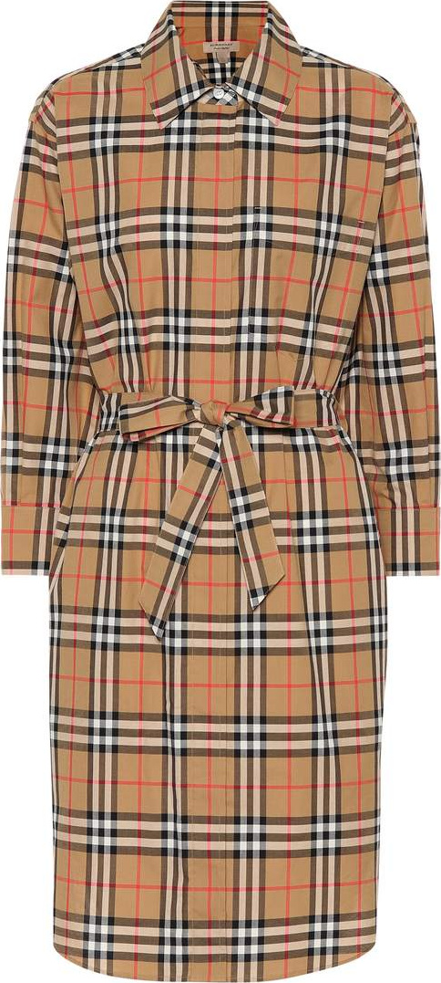 Burberry London England Checked cotton shirt dress