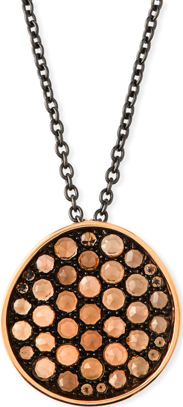 Etho Maria 18k Rose Gold & Smoky Quartz Pendant