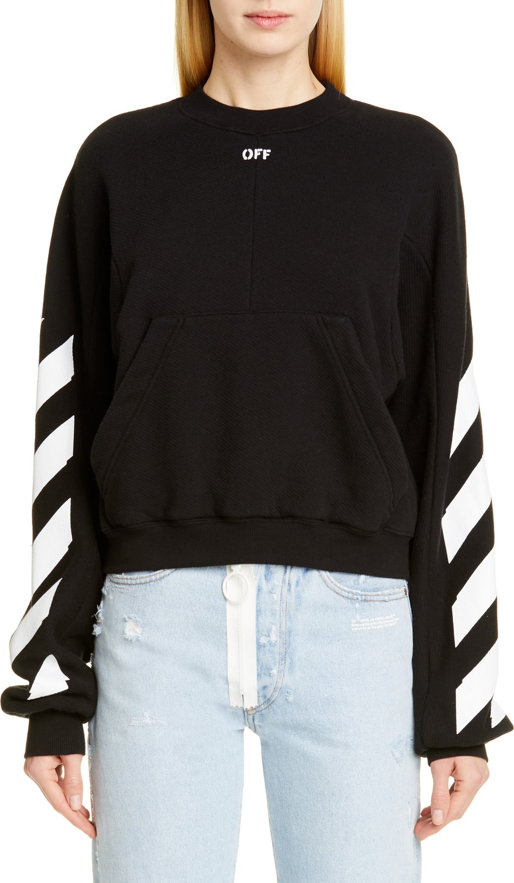 Off White Diagonal Sweatshirt