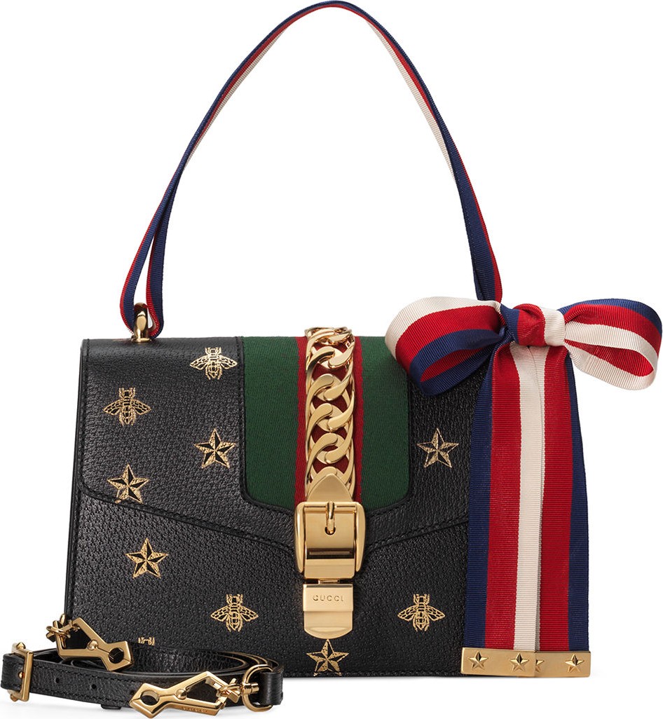 Gucci Sylvie Small Bee & Star Shoulder Bag