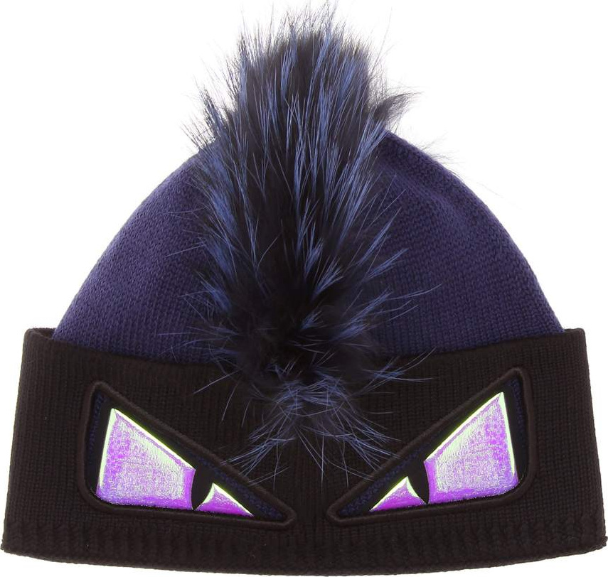 Fendi Fur-trimmed beanie