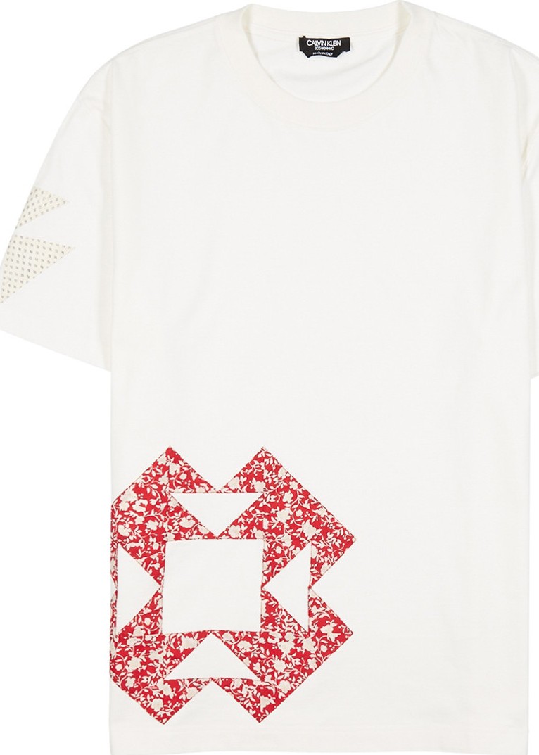 Calvin Klein 205W39NYC geometric print tee shirt