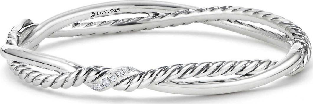 David Yurman Continuance Diamond Twist Bracelet