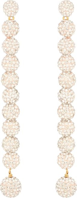 Lele Sadoughi Caterpillar crystal-embellished earrings