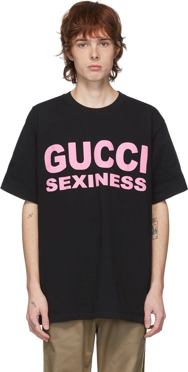 Gucci Black 'Gucci Sexiness' T-Shirt