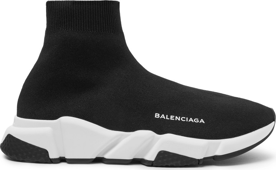 Balenciaga Speed Sock Stretch-Knit Slip-On Sneakers