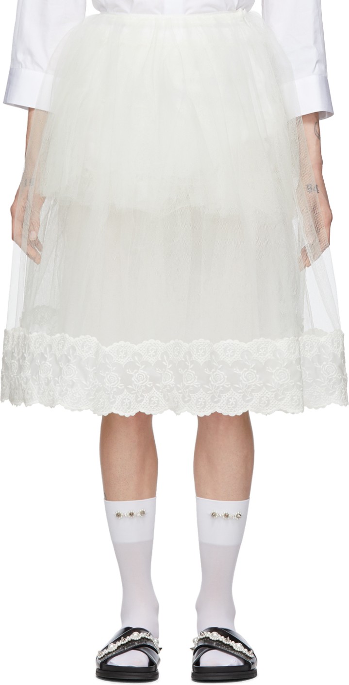 Simone Rocha Off-White Tutu Skirt