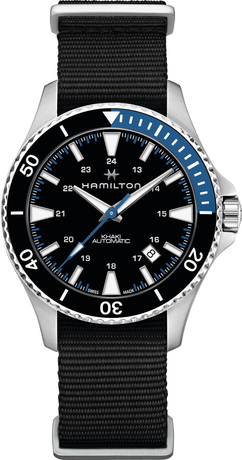 Hamilton Khaki Navy Scuba Automatic Canvas Strap Watch, 40mm