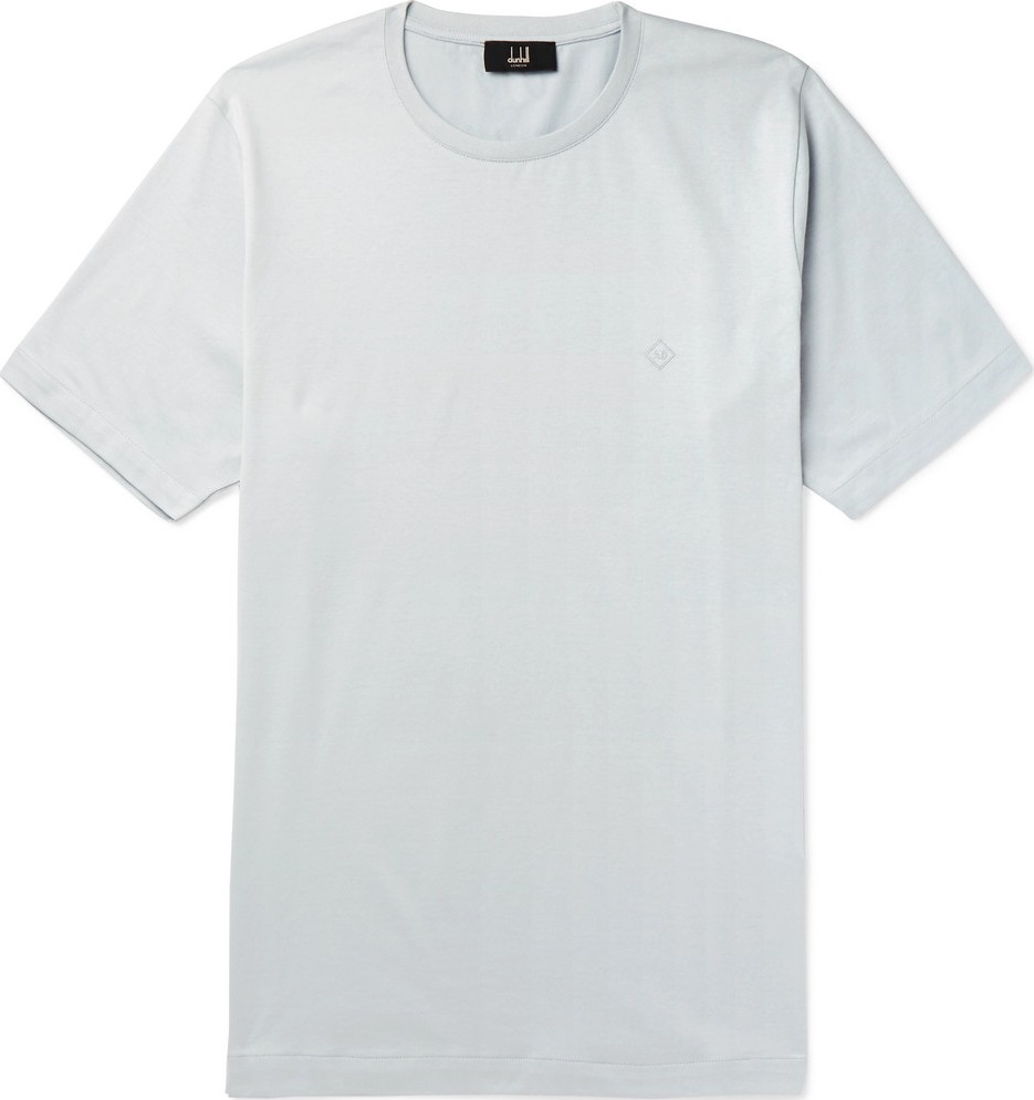 Dunhill Logo-Embroidered Cotton-Jersey T-Shirt
