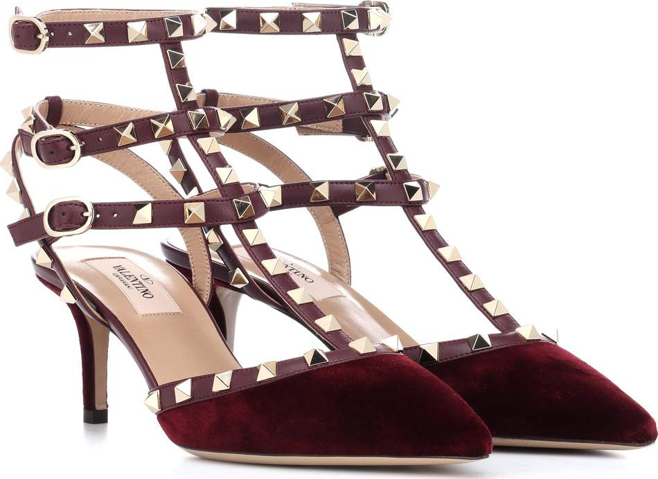 Valentino Valentino Garavani Rockstud velvet pumps