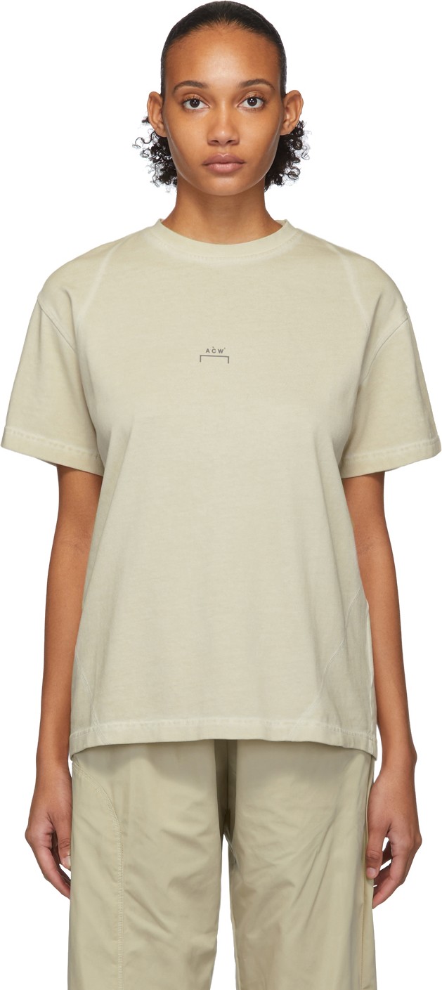A-Cold-Wall* Taupe Core Flat Overlock T-Shirt