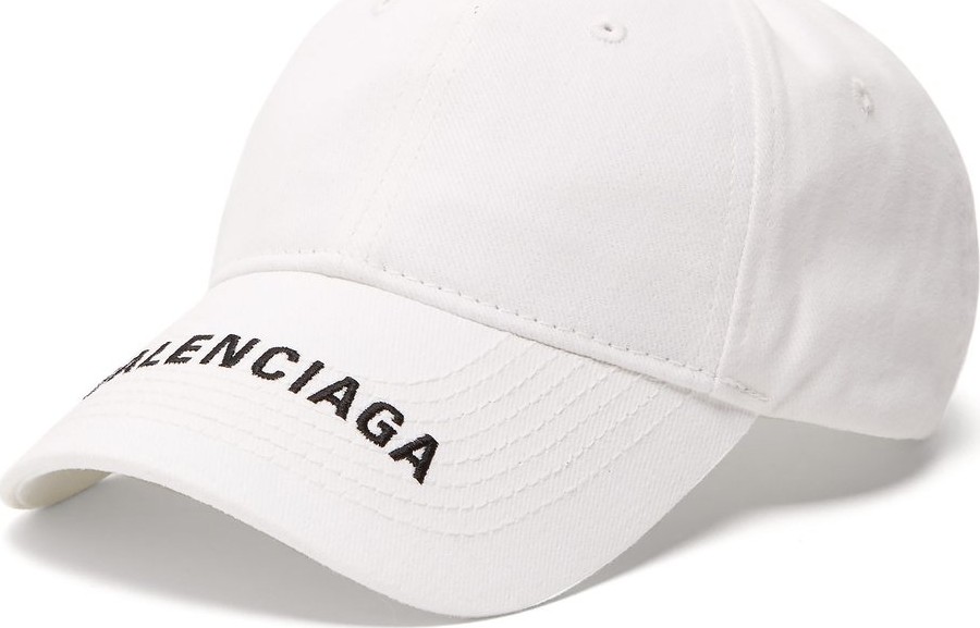 Balenciaga Logo-embroidered cotton cap