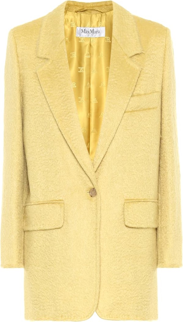 Max Mara Canga mohair-blend blazer