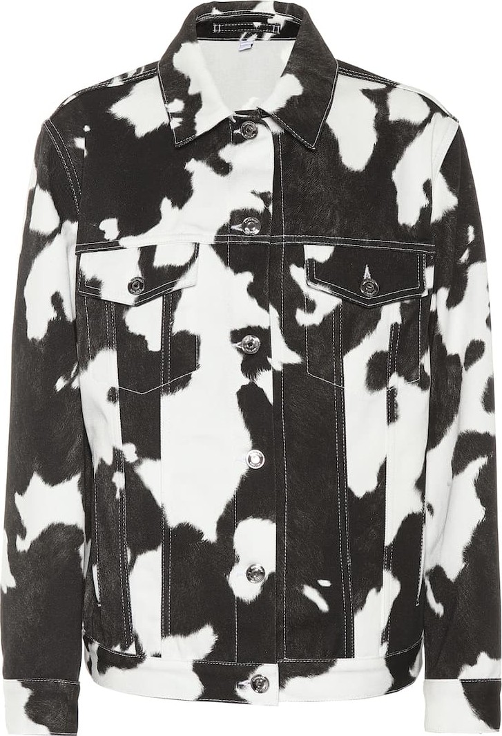 Burberry London England Cow-print denim jacket