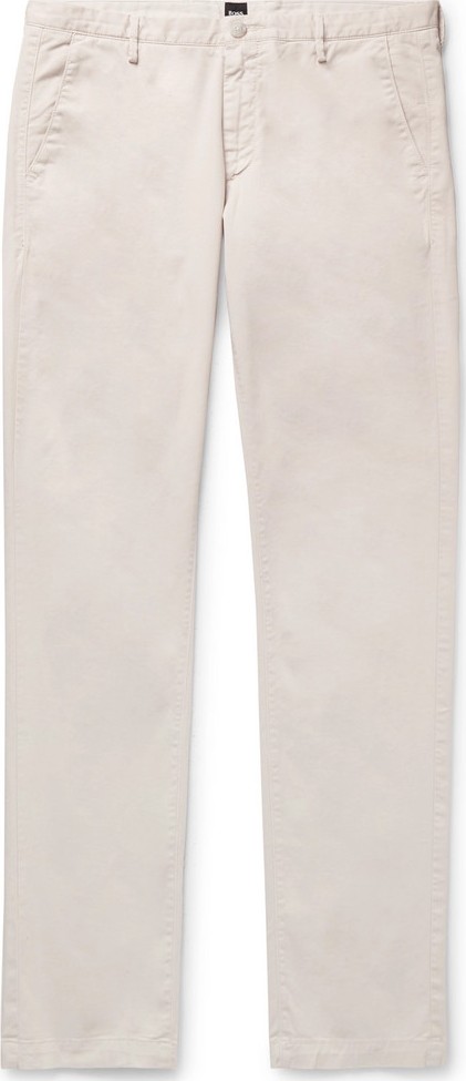 HUGO BOSS Slim-Fit Stretch-Cotton Twill Chinos
