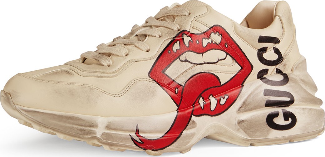 Gucci Rhyton Open-Lip Sneakers
