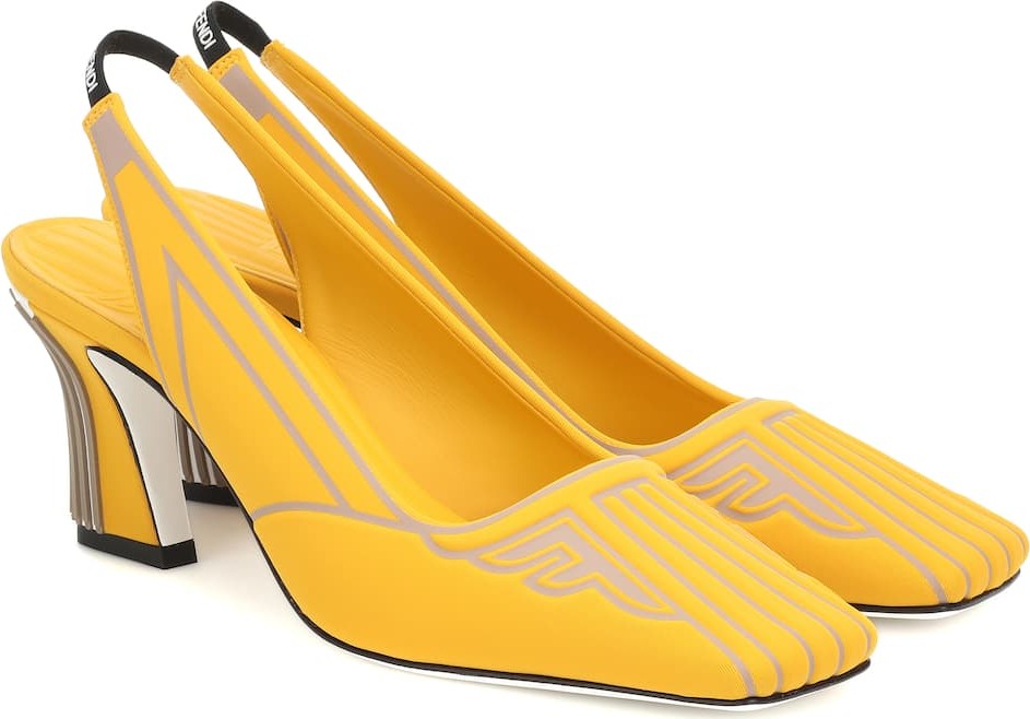 Fendi Freedom slingback scuba pumps