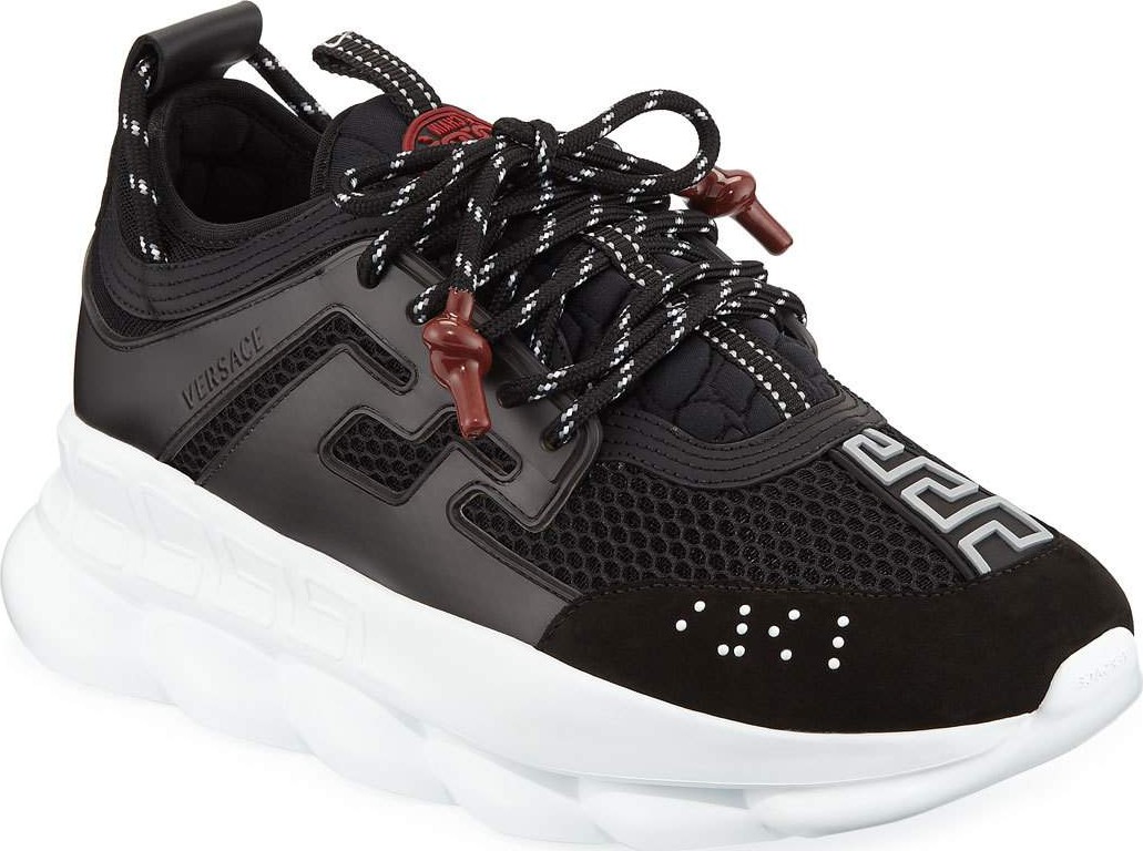 Versace Men's Chain Reaction Sneakers, Black