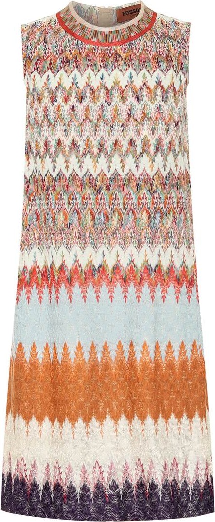 Missoni Striped stretch-knit minidress Missoni Striped stretch-knit minidress