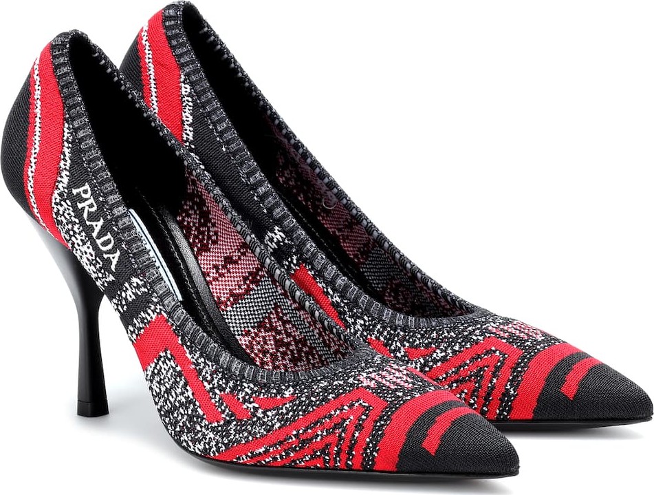 Prada Stretch-knit pumps