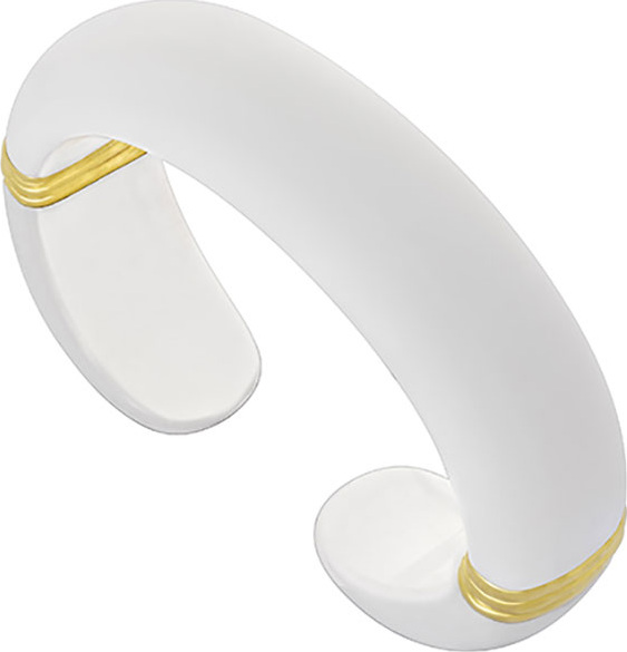 Margot McKinney Agate Cuff Bracelet w/ 18k Yellow Gold