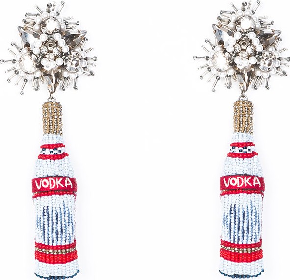 Mignonne Gavigan New York Vodka Beaded Drop Earrings