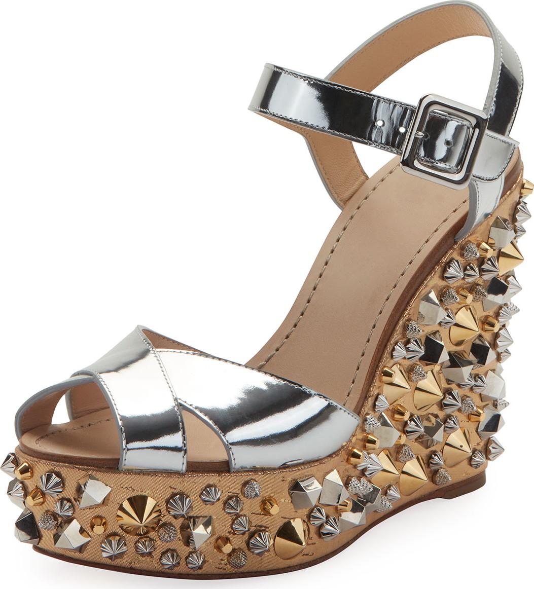 Christian Louboutin Almericca Wedge Red Sole Sandals