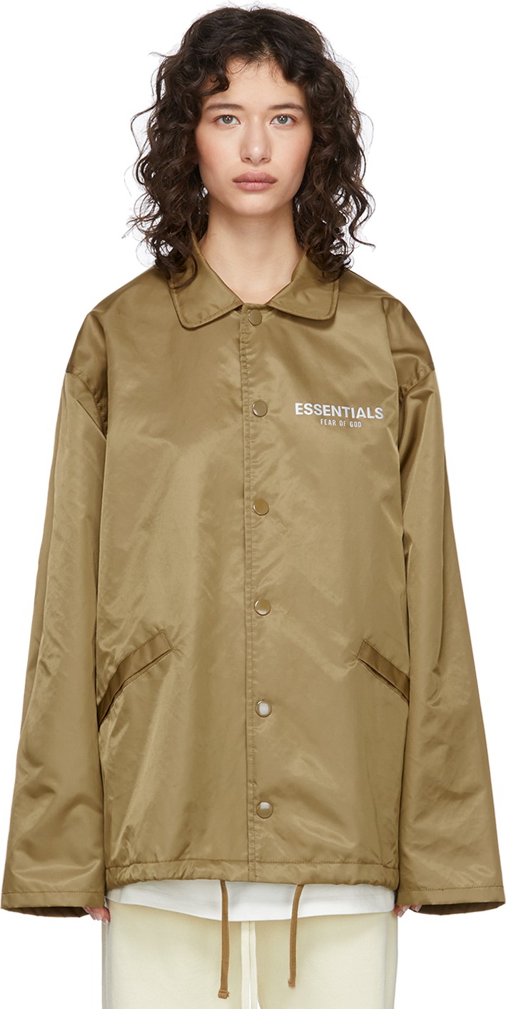 Essentials Tan Logo Jacket