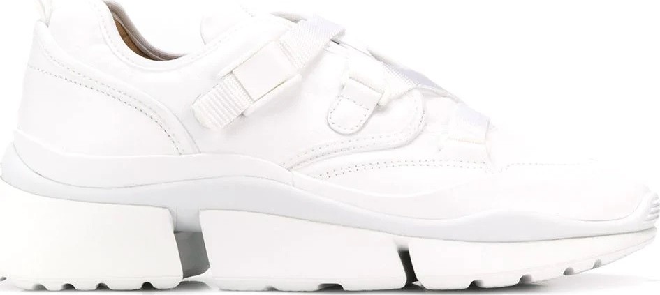 Chloe White Sonnie low-top sneakers