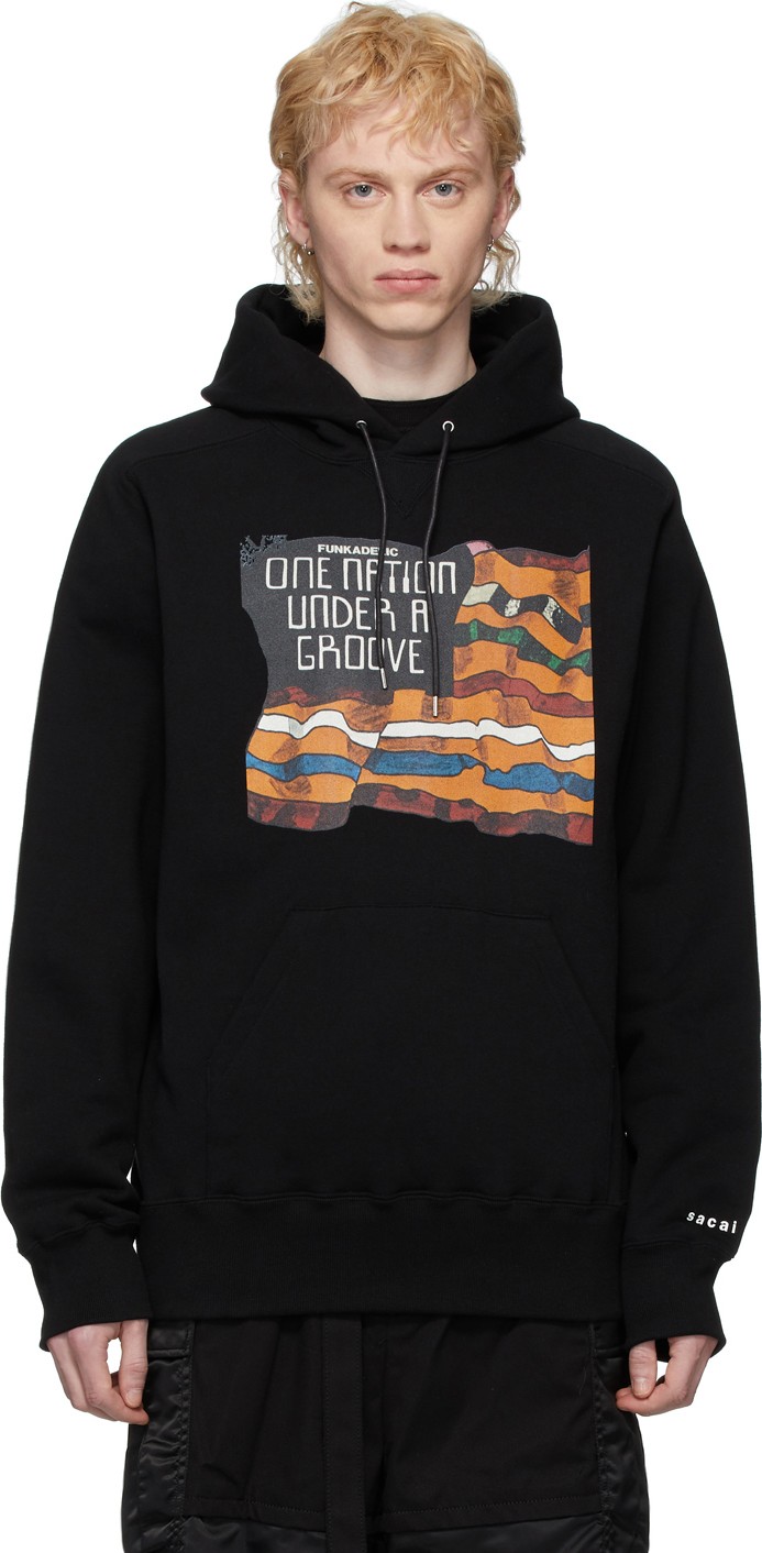 Sacai Black 'Funkadelic' Hoodie