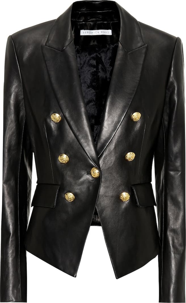 Veronica Beard Cooke leather blazer