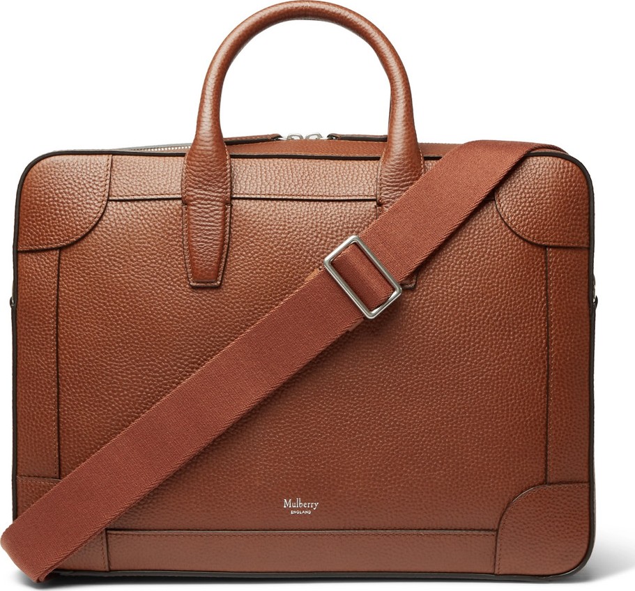 Mulberry Belgrave Full-Grain Leather Briefcase
