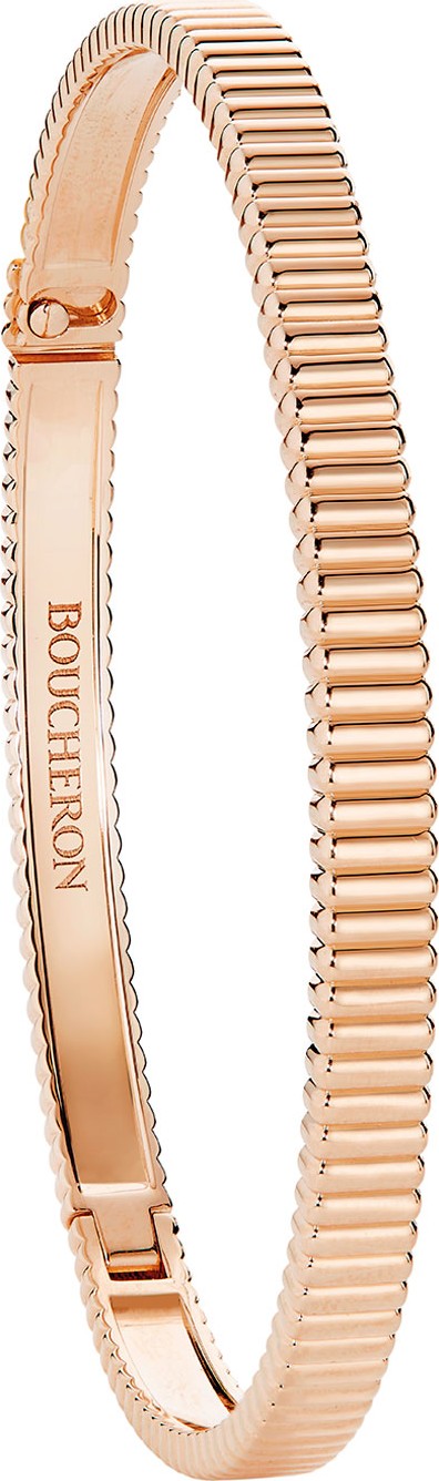 Boucheron Quatre Grosgrain Bracelet in 18K Rose Gold