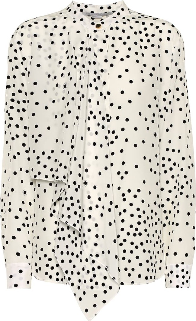 Stella McCartney Printed silk blouse