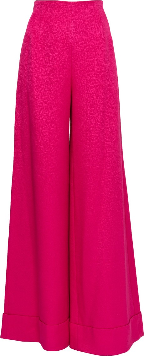 Rebecca de Ravenel Jacquard Wide leg pants