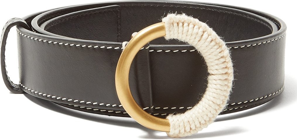 Roksanda Yarn-wrapped buckle leather belt