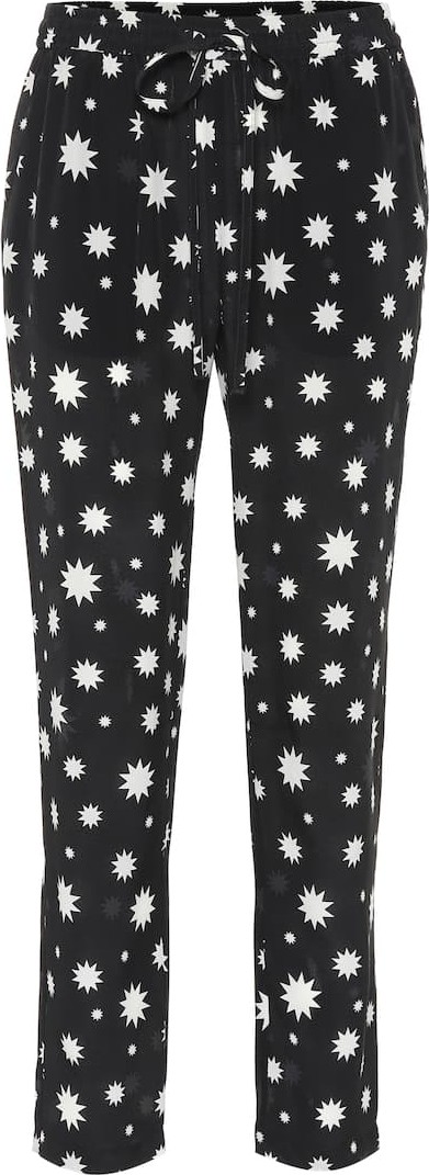 RED Valentino Printed silk pants