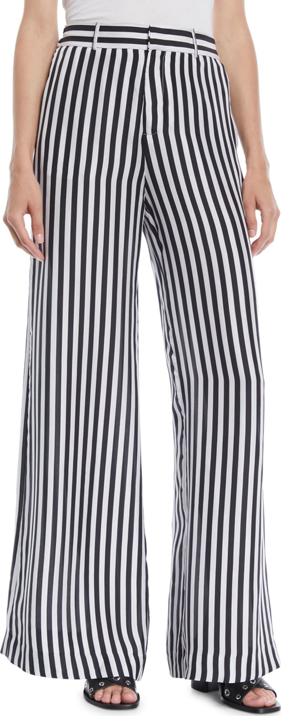 RtA Jupiter Striped Wide-Leg Pants