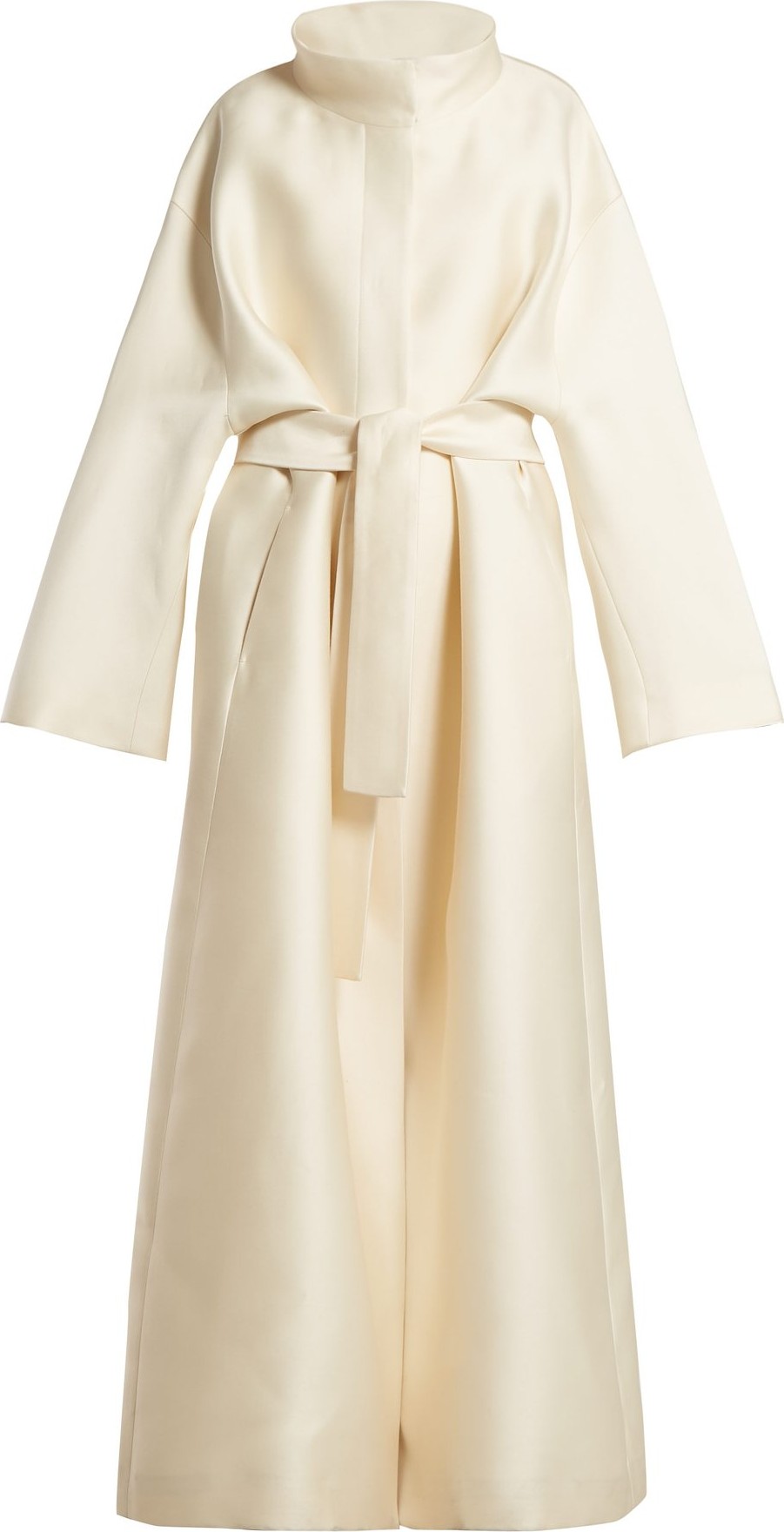 THE ROW Sarlie high-neck silk coat