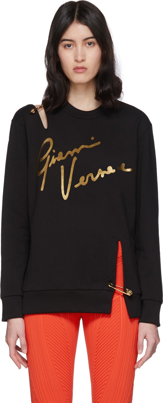 Versace Black Pin Signature Sweatshirt