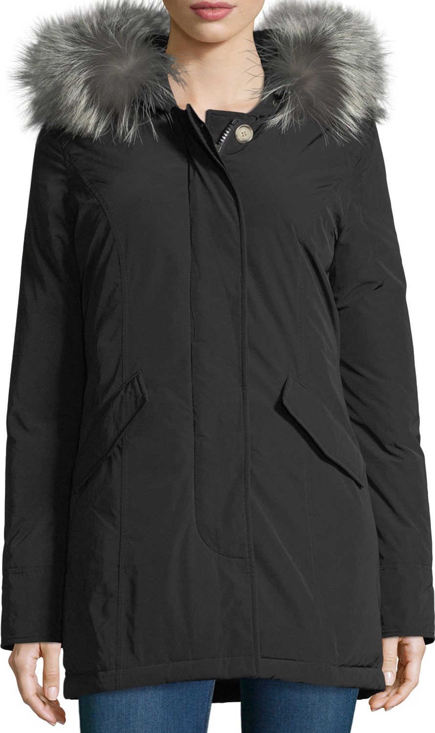 Woolrich Luxury Arctic Hooded Parka Coat w/ Fur