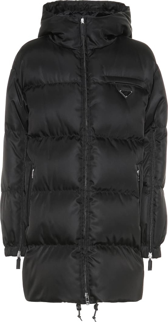 Prada Down nylon gabardine coat