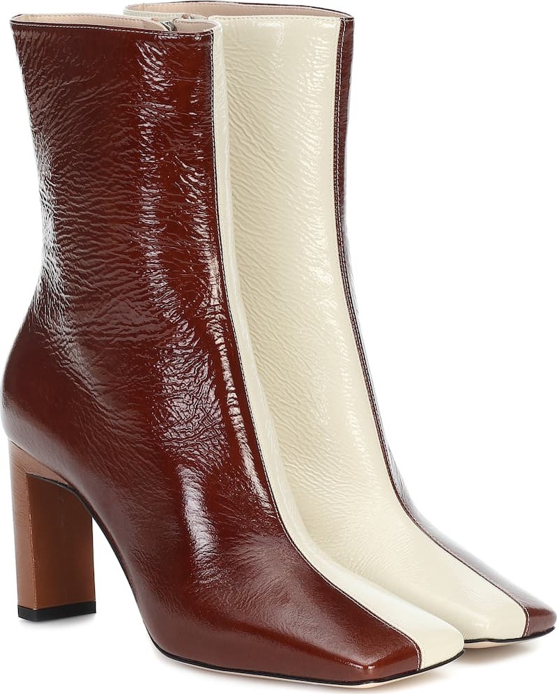 Wandler Isa 85 leather ankle boots