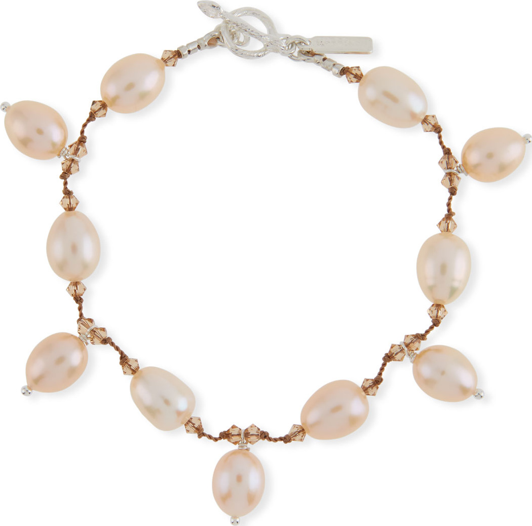 Margo Morrison Multi-Pearl Dangle Bracelet
