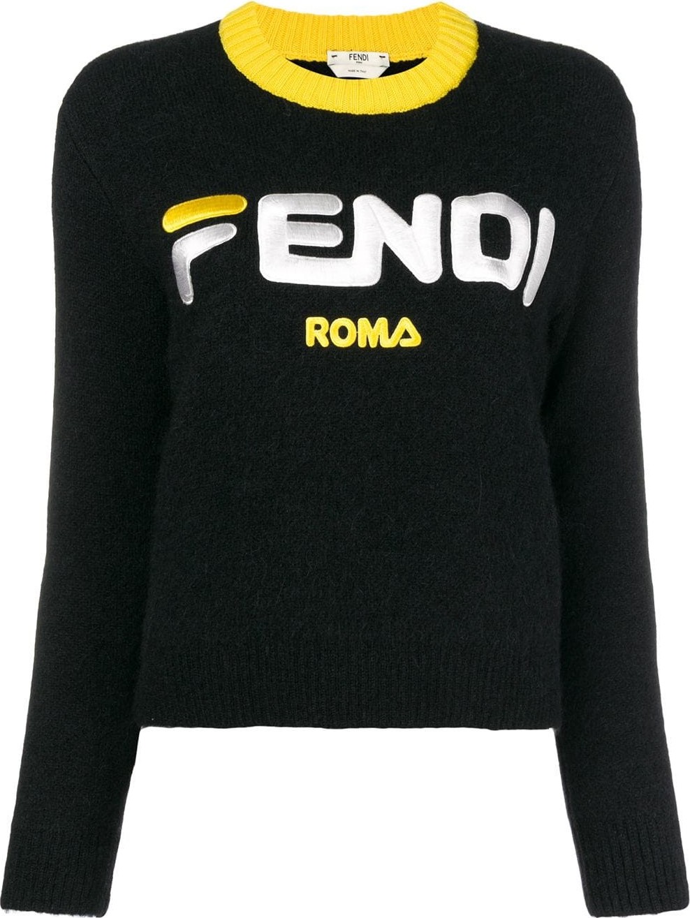 Fendi Fendi Mania cropped logo sweater