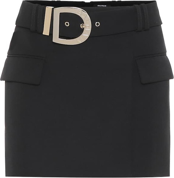 Balmain Wool miniskirt