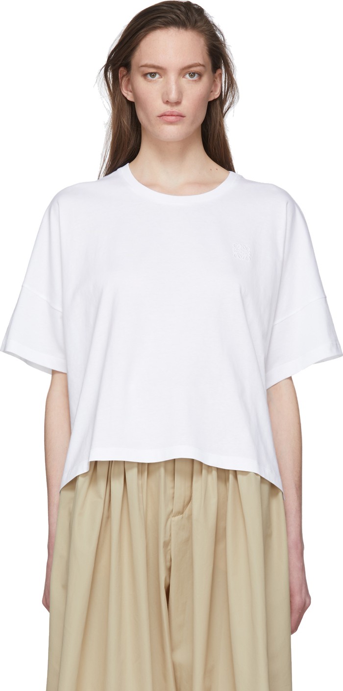 LOEWE White Oversize Anagram T-Shirt