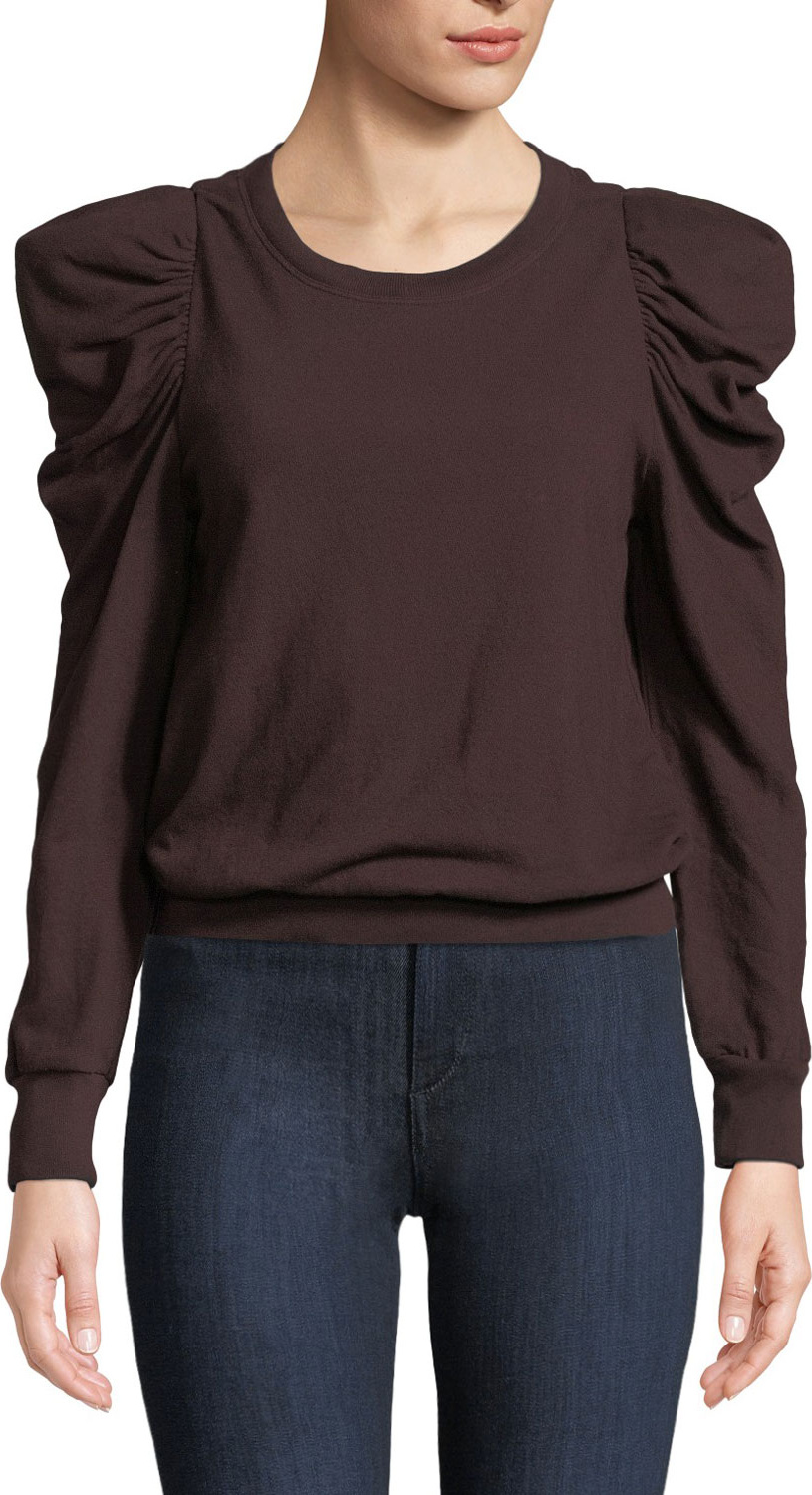 A.L.C. Loma Puff-Sleeve Pullover Sweatshirt