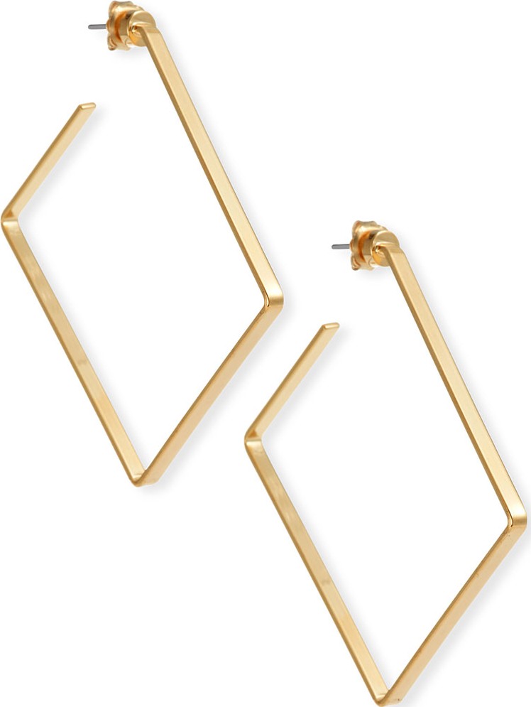 Jennifer Zeuner Jewelry Salma Square Hoop Earrings